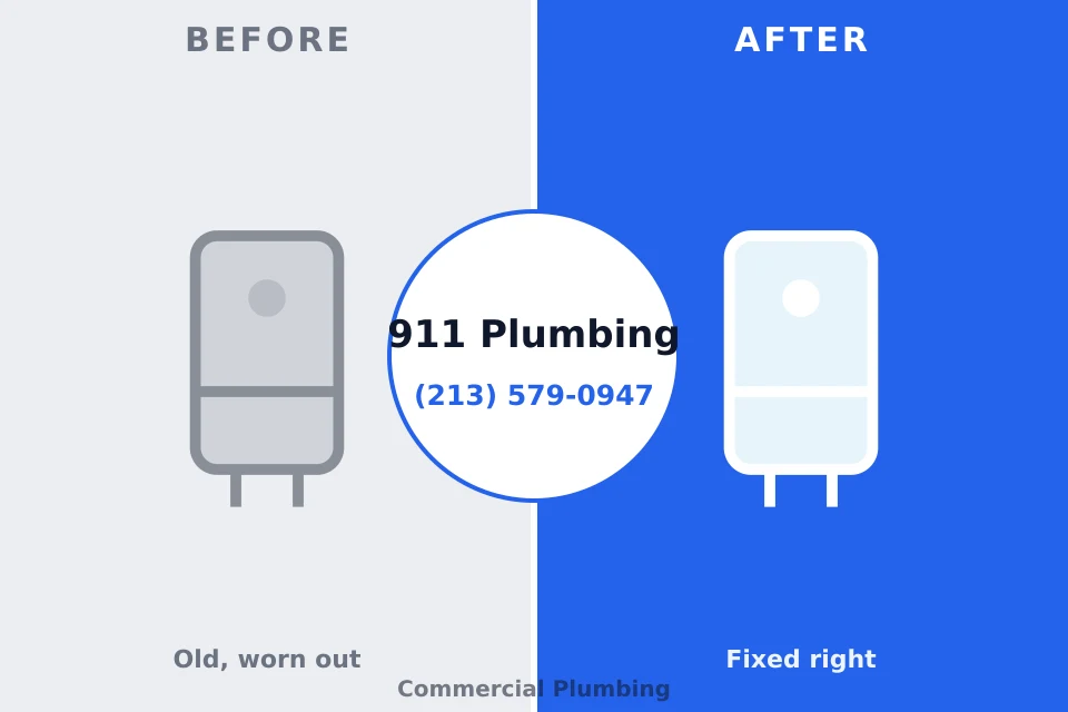 Before and after: plumbing repair Braddock, VA